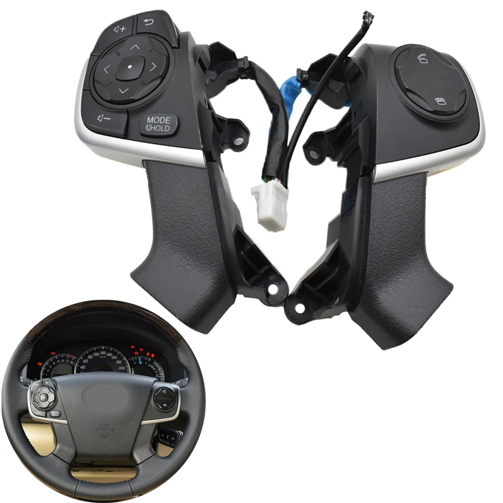 High-quality Car Cruise Control Switch Audio Bluetooth Steering Wheel Button For Toyota Camry (HYBRID) ACV51 ASV5 AVV50 GSV50