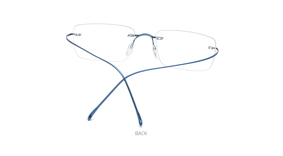 FONEX B Titan Brillengestell Herren Neues Markendesign Randlose quadratische Brillen Rahmenlose Damen Ultraleichte japanische Brillen 85634 – Detail 12