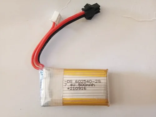 Bateria de íon-lítio 7.4v 500mah para brinquedos elétricos, arma de bala de água, acessório de brinquedos, conjunto de carregador de bateria 7.4 v 2s para veículos, brinquedos rc