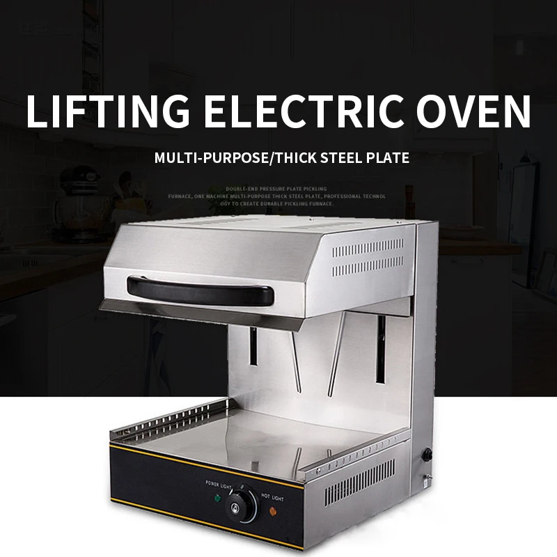 450 sollevamento griglia elettrica 2.8KW inferiore fuoco griglia forno griglia stile occidentale noodle forno acciaio inossidabile spesso