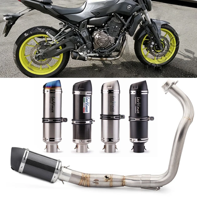 FZ07 MT07オートバイ排気システムleovince排気マフラースリップオンヤマハMT-07 FZ-07 2014-2021 mt 07トレーサー700  XSR700 - AliExpress 201355758