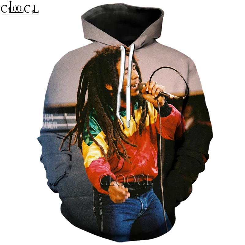 HX Singer Reggae Creator Bob Marley 3D Print Fashion Hoodie Harajuku Streetwear Men Women Tracksuit Autumn Tops Drop Shipping