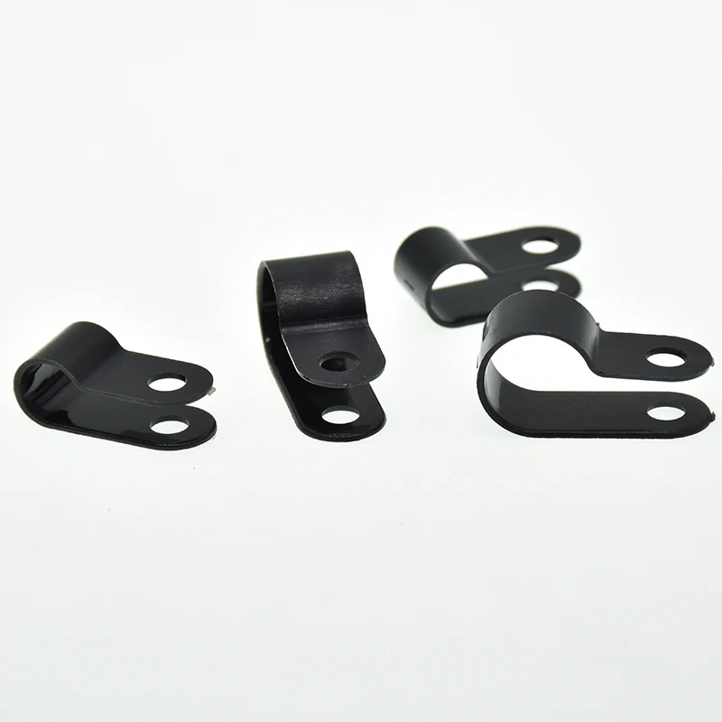 3,2/4,8/6,4/9,5/12,7/15,8/25,4/36,7 mm Durchmesser. Drahtschlauch Rohr R-Typ Schwarz Weiß Nylon Kabelklemme Organizer Kabelklemmen Verriegelungsdraht – Detail 4