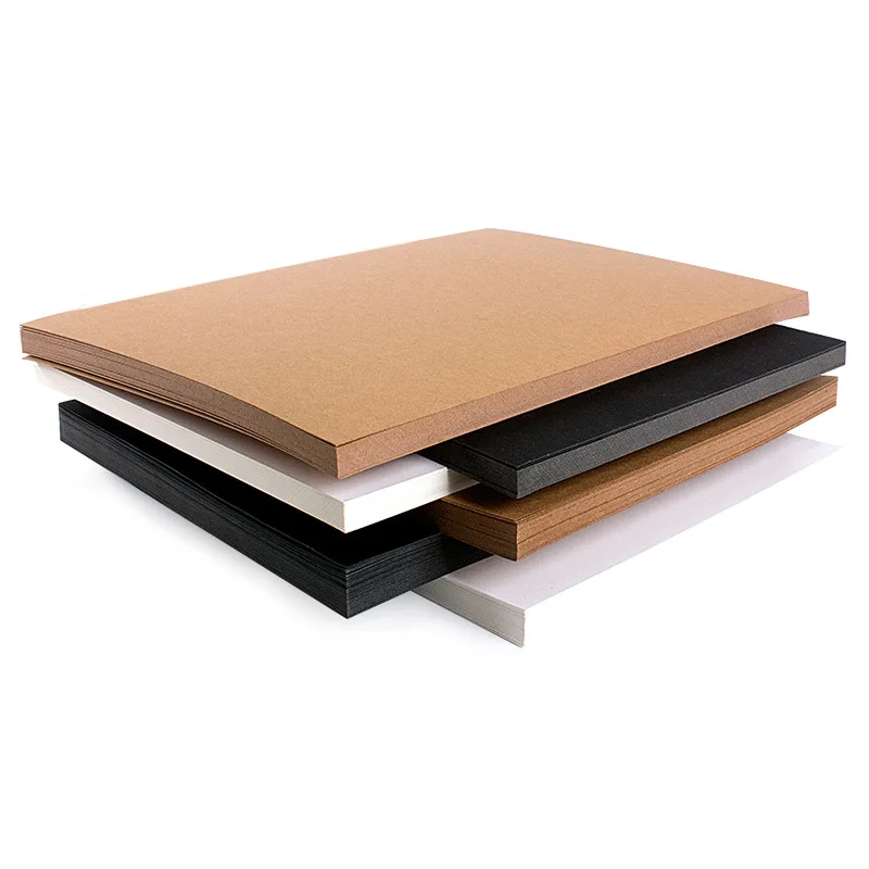 A3/A4/8K/4K 400g/230g Hard Cardboard Thick kraft Paper Student Kids Handmade Cutting Paper Kindergarten DIY Material