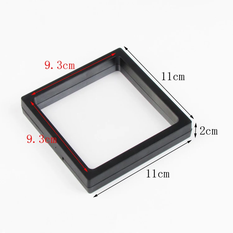 3D Floating Picture Frame Shadow Box Protect Ring Earrings Jewelry Display Stand Pendant Necklace Holder Gem Stones Storage Case