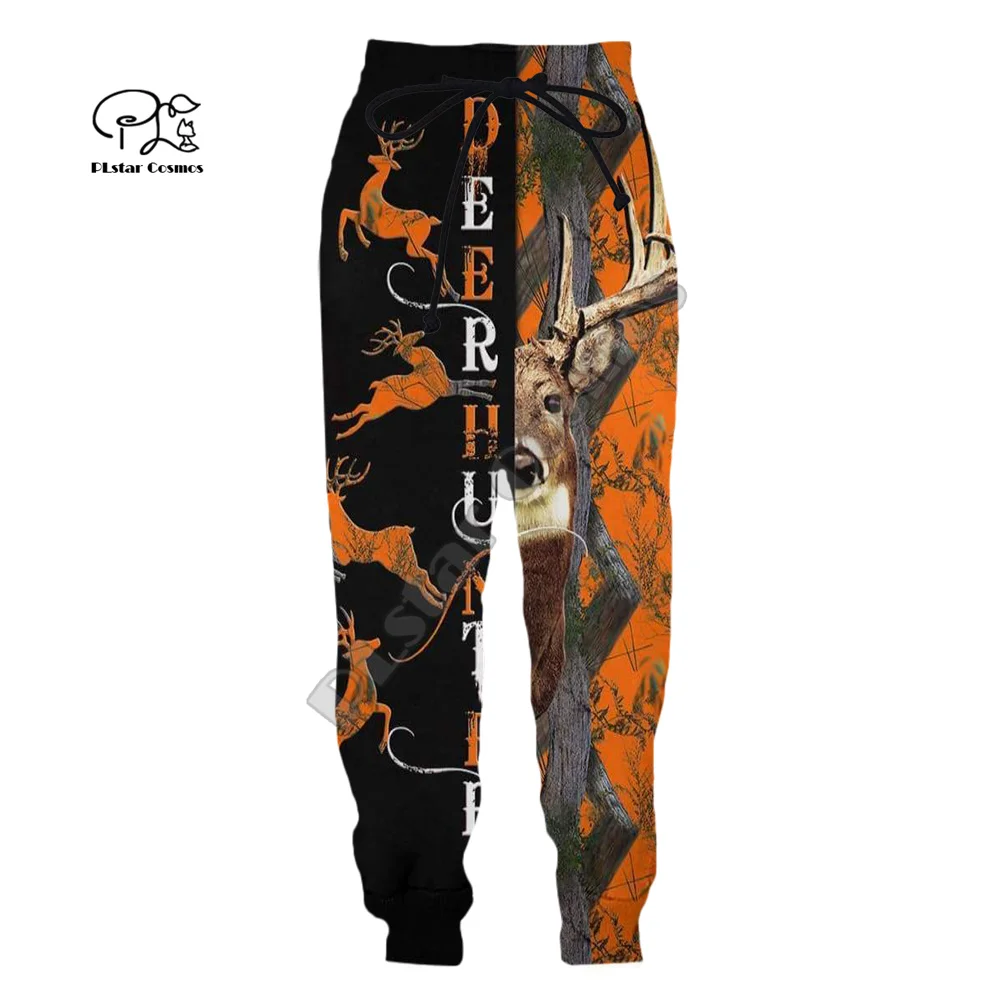 

PLstar Cosmos Deer Hunting Animal Hunter Tattoo Camo Men/Women 3DPrint Harajuku Casual Funny Jogger Sweatpants Trousers Pants 5A