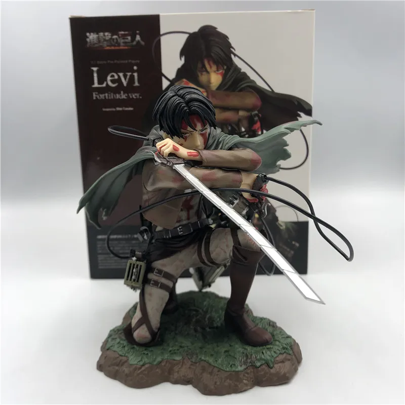 18cm  Figure Rival Ackerman Action Figure Package Ver. Levi PVC Action Figure Rivaille Collection Model Toys