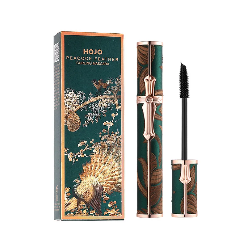 Hojo-Mascara résistant à l'eau, anti-sudorifique, non épanoui, long, fouet de maquillage en fibre naturelle, pinceaux de maquillage