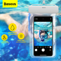 Baseus Waterproof Phone Case For iPhone 12 Xiaomi Samsung  IPX8 Waterproof Drift Diving Surfing Swim Pouch Bag Universal Cover