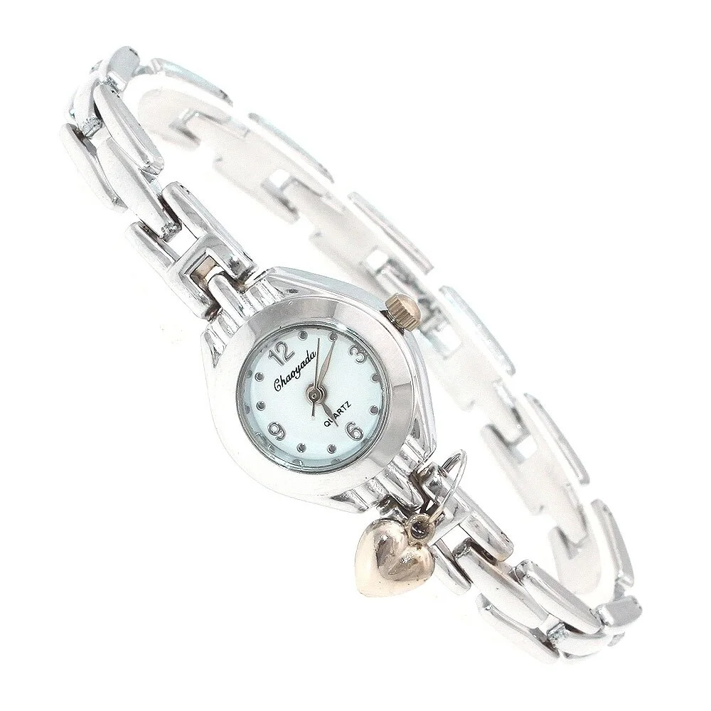 Delle donne Della Vigilanza Più Nobile di Modo Casual Wafer Design Rotondo Dial Bracelet Watch Mujor Al Quarzo Orologio Da Polso Femminile Relojes