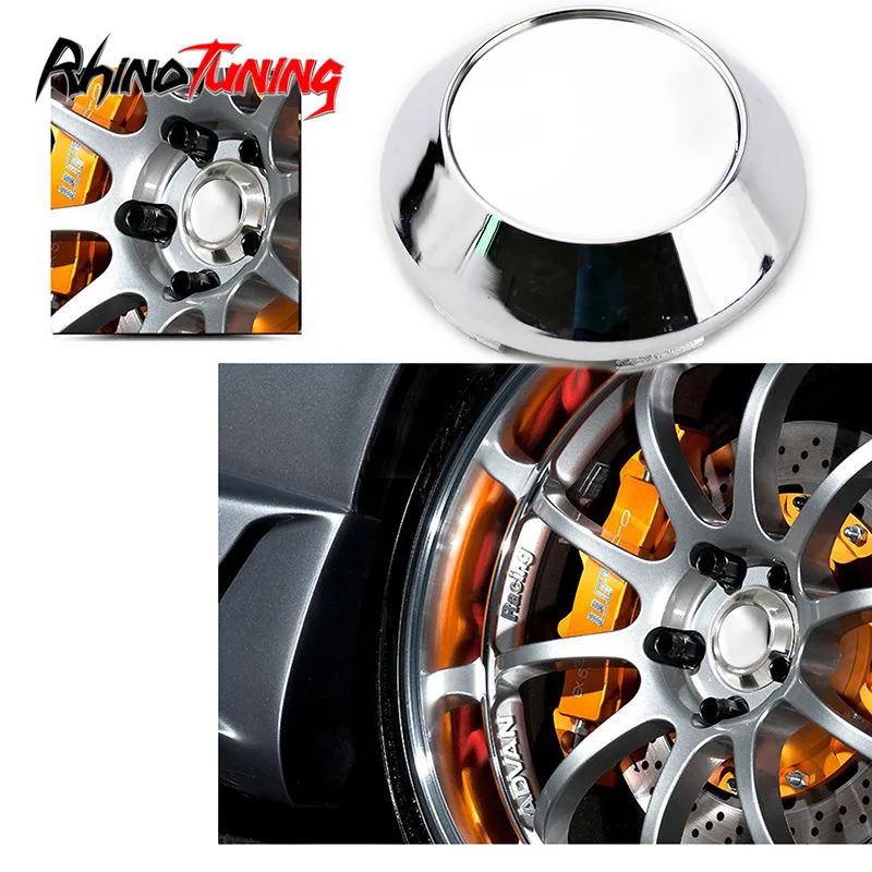 

Rhino Tuning 4pcs 68mm 62mm Universal Car Wheel Center Cap Rims For Rota Slipstream ADVAN RS Konig Feather Auto Tire Hub Caps