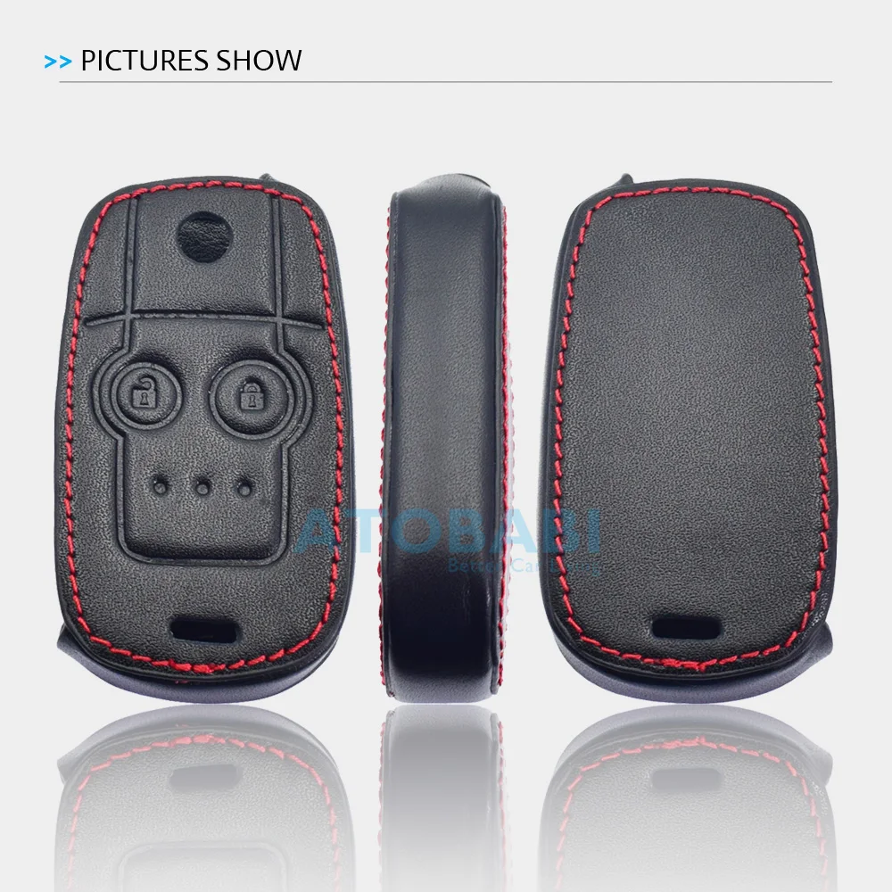 Leather Car Key Cases For Honda Acura MDX RDX 2007 2008 2009 2010 2011 2012 2013 Flip Remote Control Fobs Shell Protector Cover