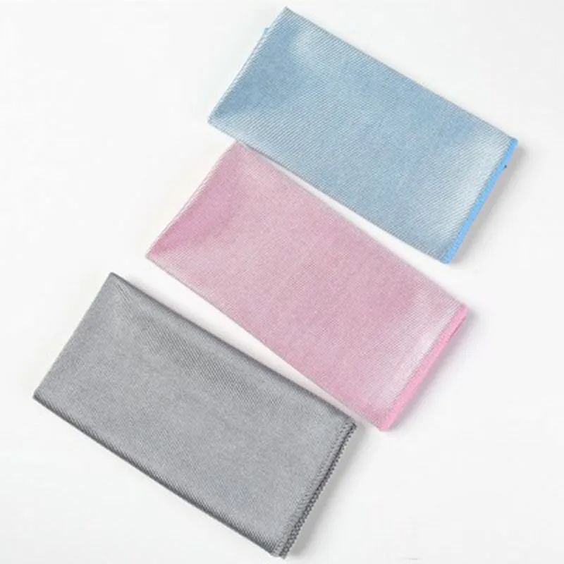 Wipe Glass Cloth 3 color Rag Cleaning No Trace Absorbable Window Car Rag Cleaning Towel Kitchen Cleaning Wipe Glass Cloth