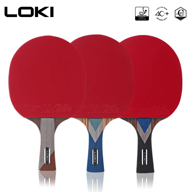 

LOKI M Series Star Table Tennis Racket Carbon Blade with Rubber Ping Pong Bat Advanced Ping Pong Rackets for Fast Attack Arc