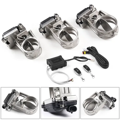 Válvula de Control de escape de 51MM, 60MM, 63MM, 76MM, válvula de corte de escape, unidad de válvula eléctrica, baja presión para bajante de escape Catback