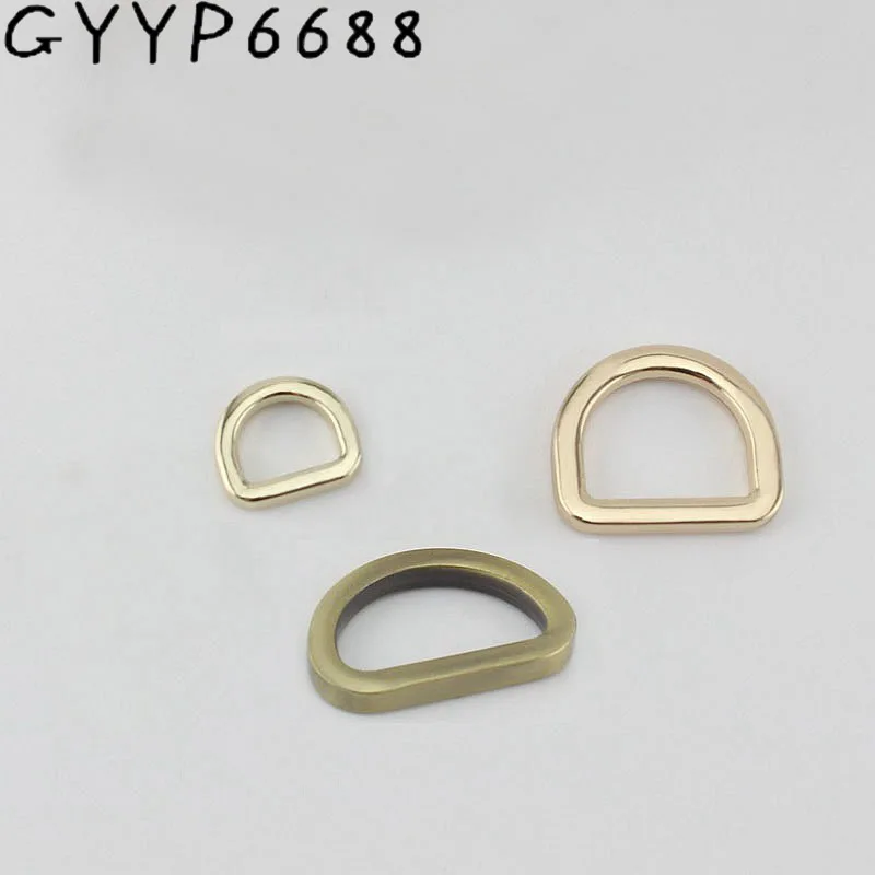 

10mm 16mm 18mm brush silver High quality Square edge buckle D ring bag accessories hardware metal buckle connection buckle