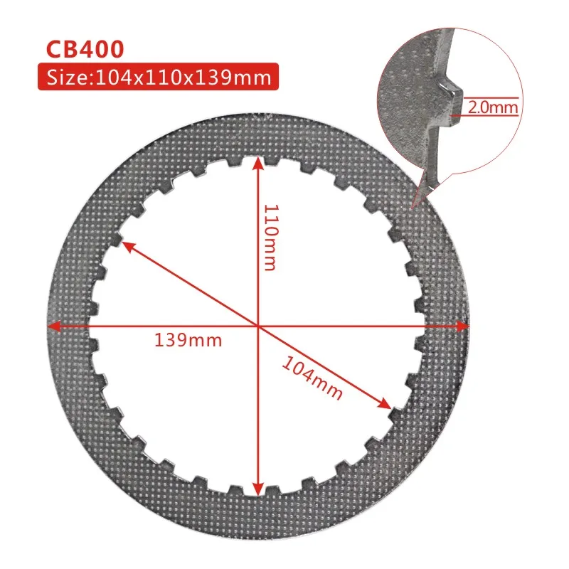 

Steel Clutch Plate For Honda CBX550 CBX550F CBX 550 F F2 PC04 CBR600 CBR600F PC19 PC23 CBR 600 CB1000 Super Four CB 1000 SC30