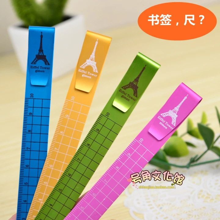 Eiffel Tower 10cm Bookmark Ruler Clip Ruler