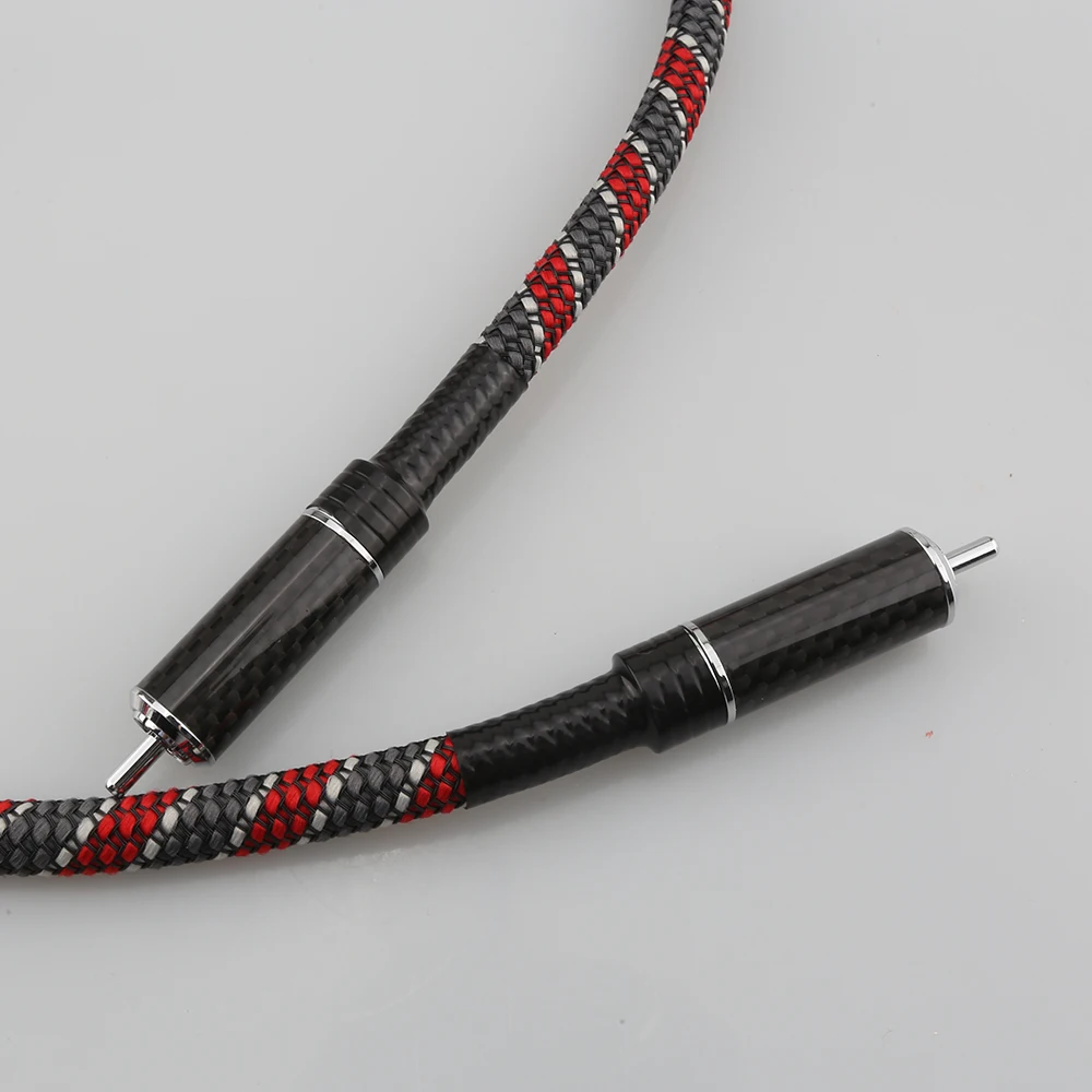 VD601 COAX/AL S.PDIF Connection Line Digital Coaxial Audio Cable for Power Amplifier HiFi Front Rear Signal