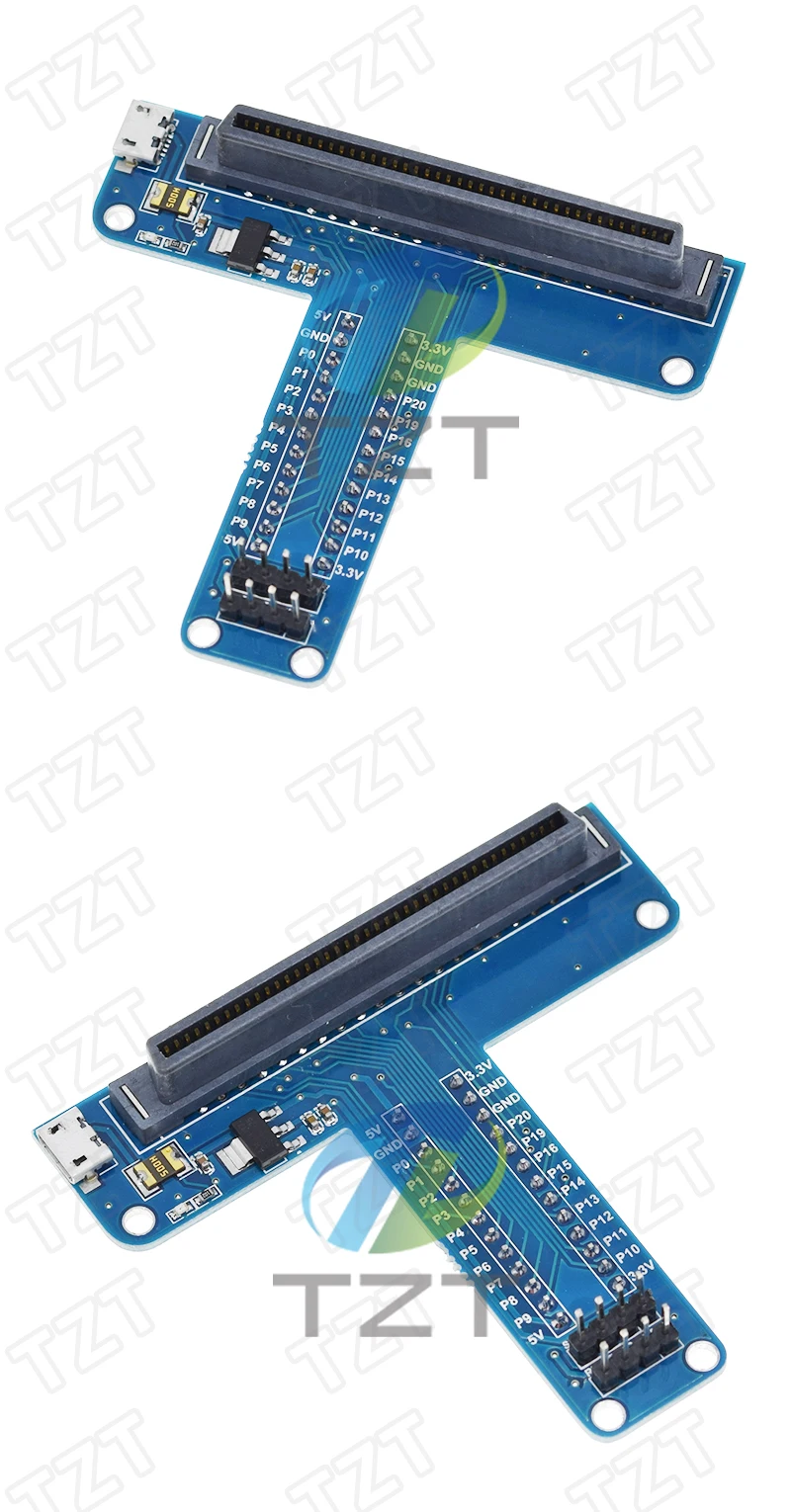 1/3 Stück für Micro:bit Erweiterungsplatine T-Typ GPIO-Platine mit 5V- und 3,3V-Ausgang für Micro:bit STEM-Programmierung – Detail 1
