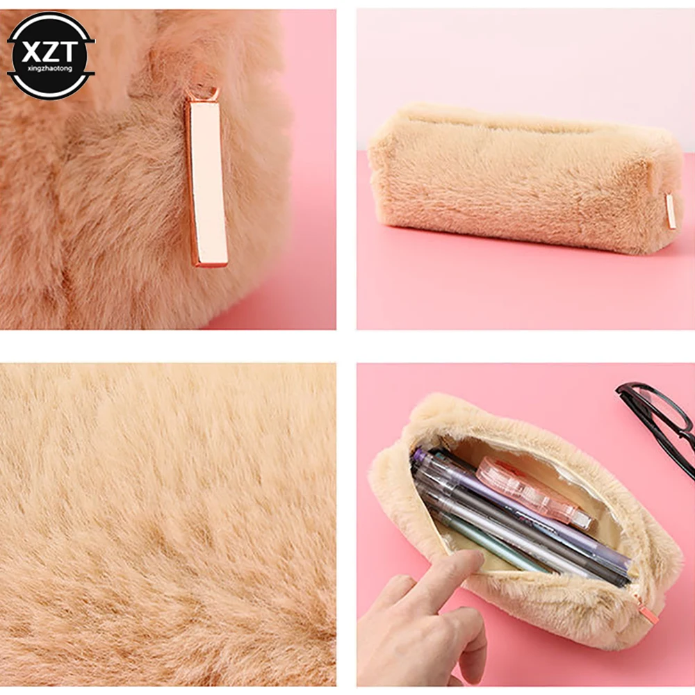 لطيف موضة أفخم سستة حقيبة أقلام رصاص مدرسة اللوازم المكتبية القرطاسية الحقيبة محفظة تخزين لطيف حقائب مكياج صندوق رصاص