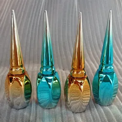 New 15ML Empty Nail Gel Glass Bottles Nail Polish bottles Nail Beauty Oil Packing Bottles Nail Gel Containers Golden Blue Colors