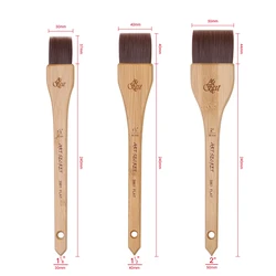 ArtSecret High Grade 3961 3962 Oil Acrylic Paints Brush Anti-Drop Hair Long Carbonized Bamboo Handle Art Drawing Pen Stationery