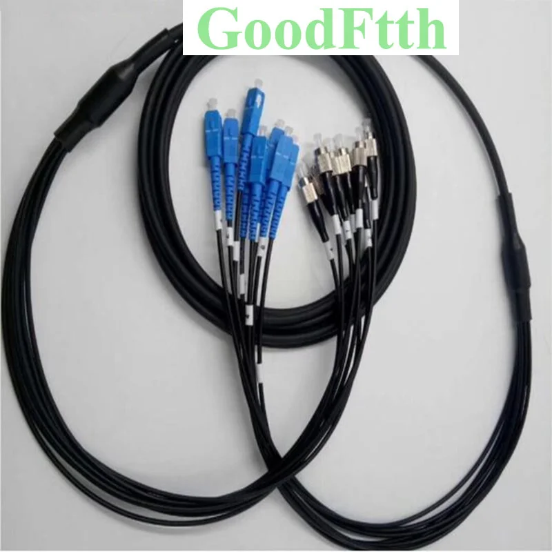 Tactical Field armored Patch Cord SC-FC FC-SC UPC SM 8 Cores TPU GoodFtth 100m 150m 200m 250m 300m 400m 500m 600m 700m 800m