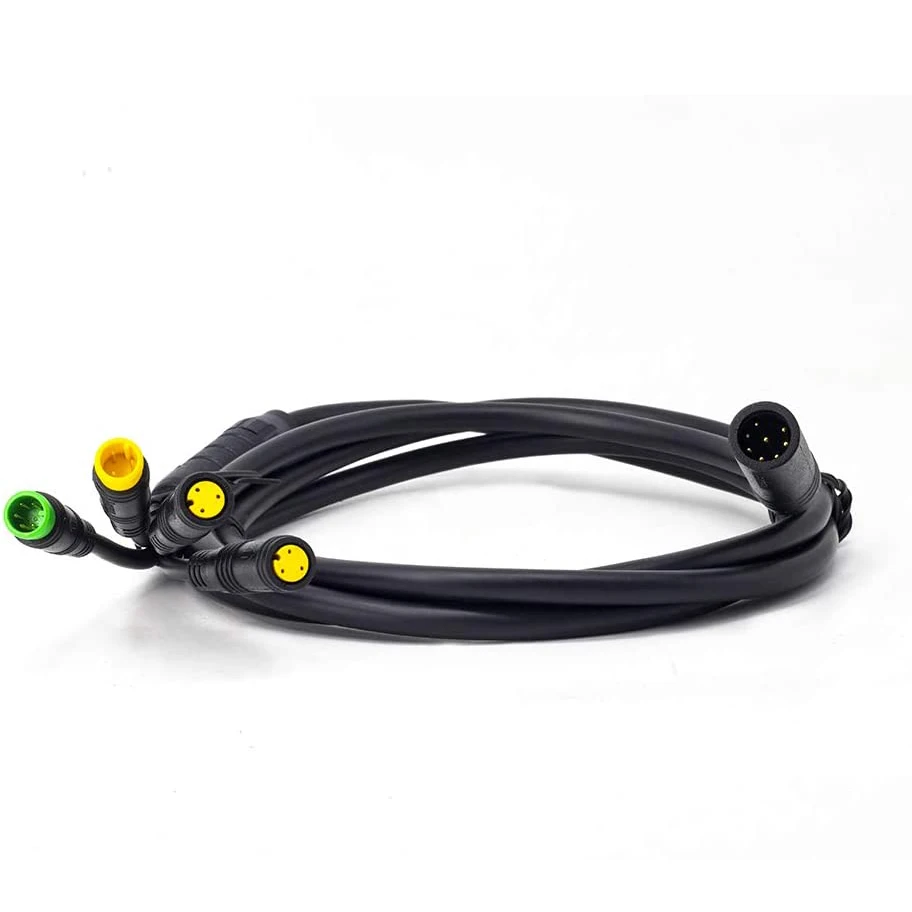 

For Bafang Waterproof 1T4 EB-Bus Cable Harness BBS BBS01 BBS02 BBSHD Mid Motor Display Brake Lever Thumb Throttle Connector