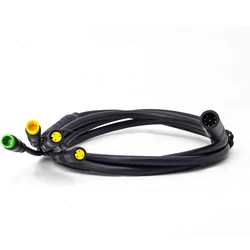 For Bafang Waterproof 1T4 EB-Bus Cable Harness BBS BBS01 BBS02 BBSHD Mid Motor Display Brake Lever Thumb Throttle Connector