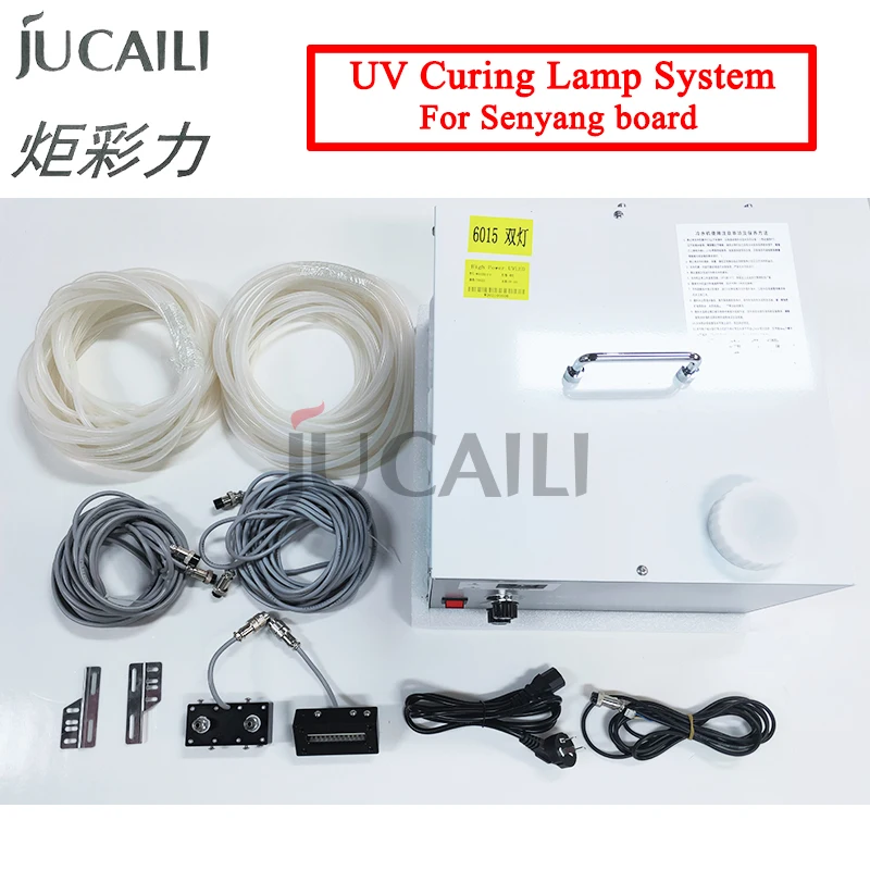 

Jucaili one set UV curing lamp system with water cooling tank for Senyang xp600/DX5/DX7 head board for UV printer curing light