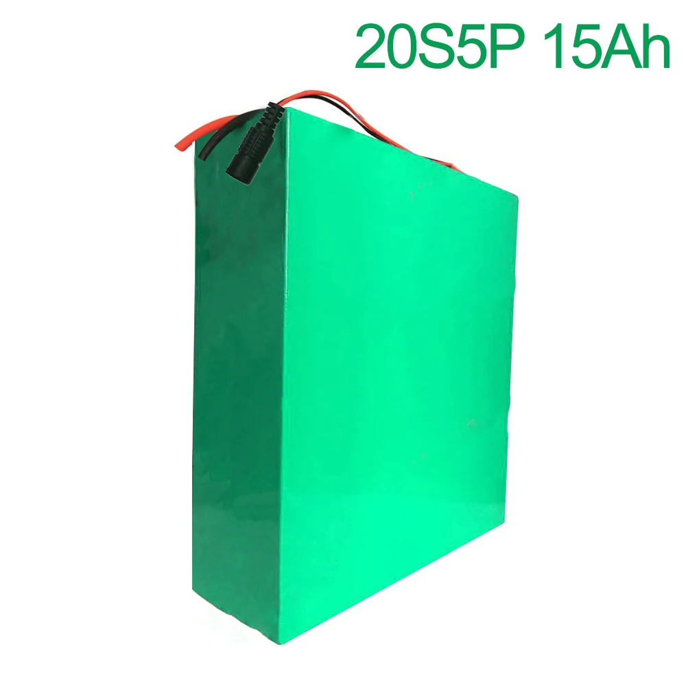 72V 15Ah 20S5P 18650 Li-ion Battery electric two Three wheeled motorcycle bicycle  ebike 195*190*70mm