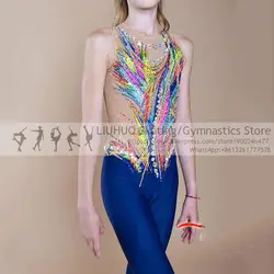 Adult Ice Skating dress Girls catsuit Competition ballroom dancing Maxi Kids Ice Skate dress Rhythmic Gymnastics Jumpsuits