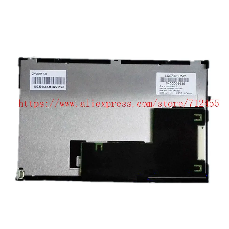 New Original LQ070Y3LW01 ZYx0917-0 7 INCH LCD Screen Display Panel