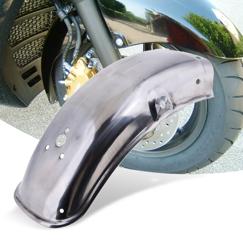 41cm Stainless Steel Chrome Rear Wheel Fender Mudguard Motorcycle Motorbike Rear Fender Mud Guard for Honda CN125 CN 125 Moto