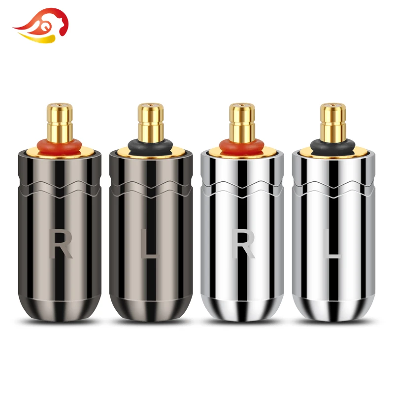 

QYFANG штекер из алюминиевого сплава, аудиоразъем, позолоченный разъем для наушников, металлический адаптер для наушников UE6 UE6Pro IPX HiFi