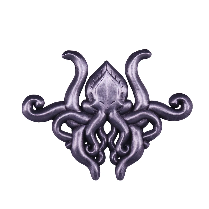 Norse Mythology Giant Squid Octopus Brooch Kraken Sea Monsters Pin Steam Punk Mythical Kraken Great Cthulhu Jewelry