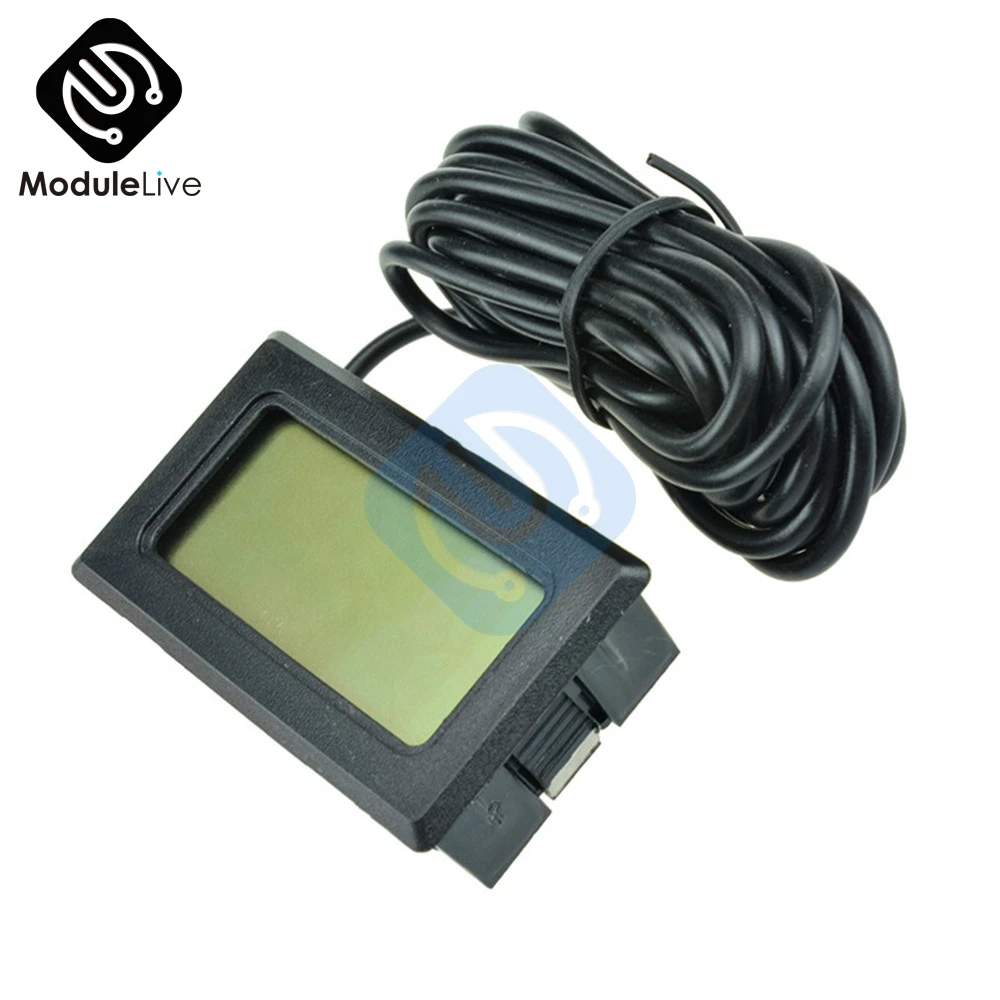 TPM-10 Digital LCD Thermometer Hygrometer Temperature Sensor Meter Weather Station Diagnostic-tool Thermal Regulator 2m