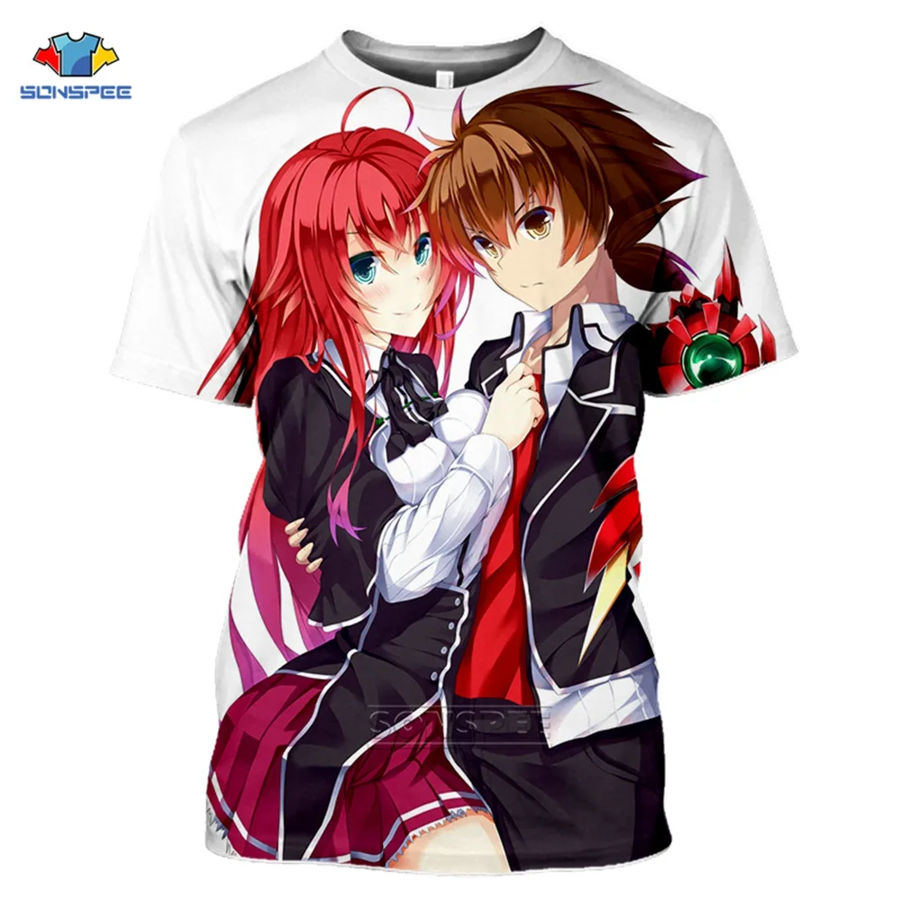 SONSPEE Brand 3d Print Anime High School DxD HERO T-shirt Men Women Cosplay Kawaii Harajuku Tops Funny Shirts T Shirt Homme a1