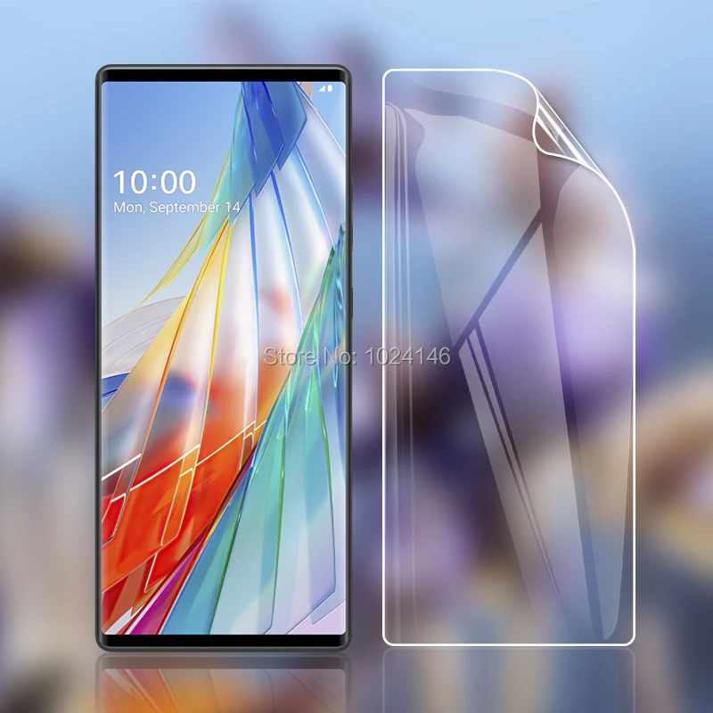Защитная пленка для экрана LG Wing пленка из мягкого ТПУ, 5G, LM-F100N, 6,8 дюйма, прозрачная (не стекло)