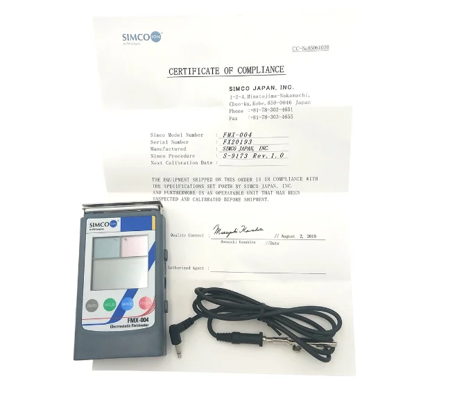 Miernik pola elektrostatycznego miernik testowy ESD SIMCO FMX-004 Tester elektrostatyczny FMX004 zakres pomiarowy 0 do ± 1,49kv