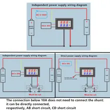 Dual LED Volt and Amp Meter 100V 10A #6