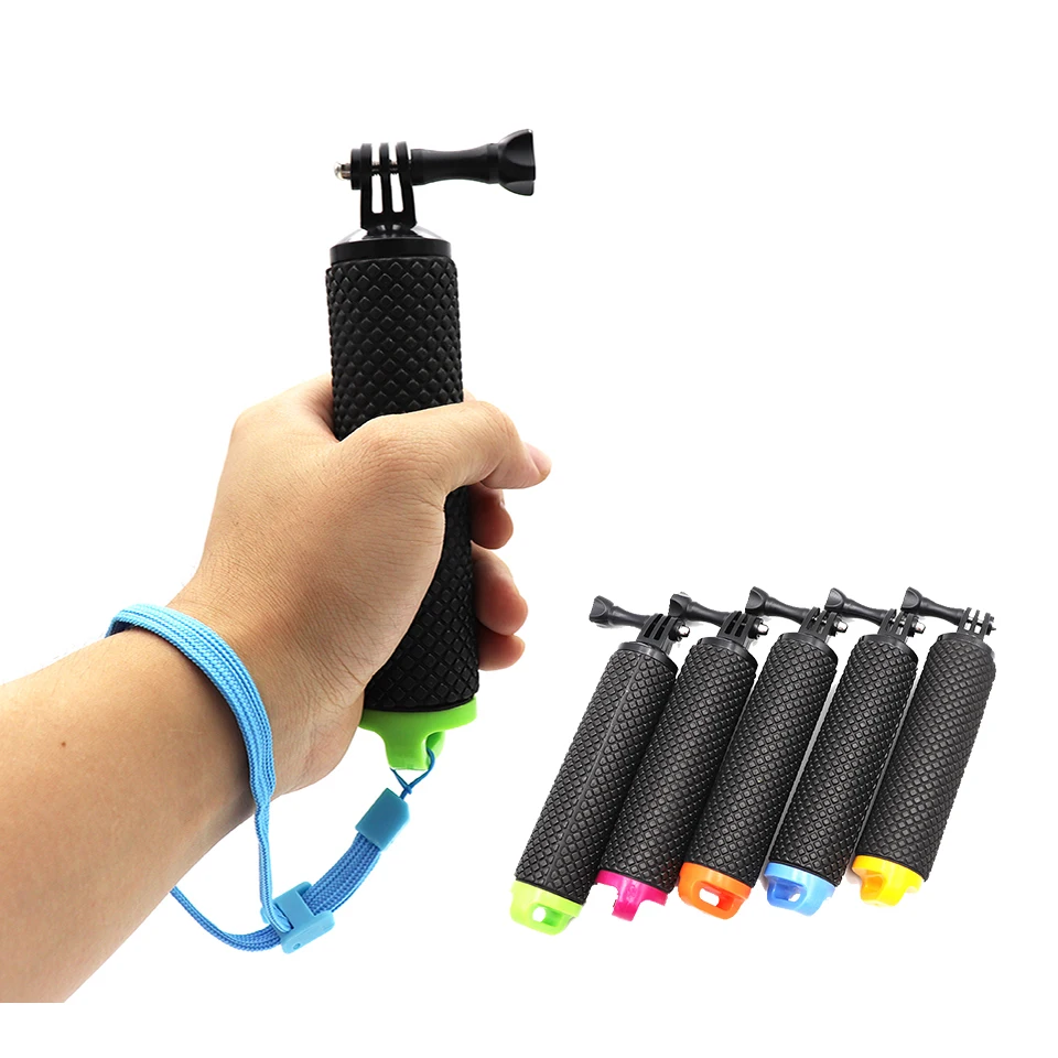 المياه العائمة قبضة اليد مقبض جبل تعويم الطفو قضيب ل الذهاب برو Gopro بطل 9 8 7 6 5 4 شاومي يي 4K SJ4000 عمل كاميرا
