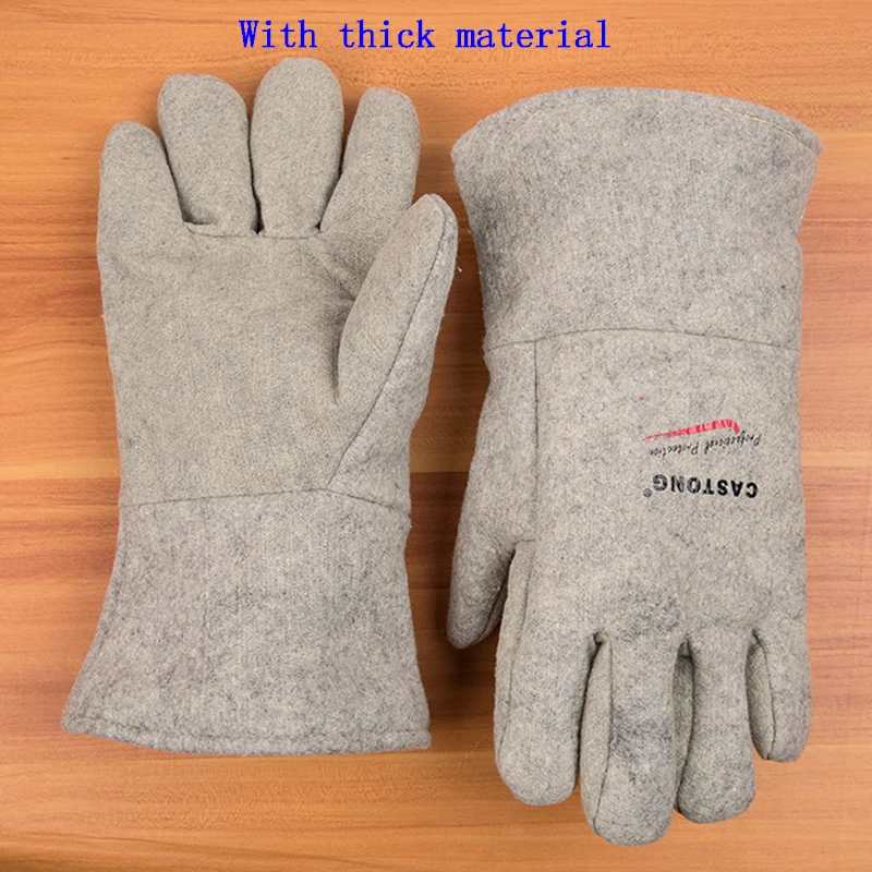 500 ℃ degrees high temperature gloves Aramid + aluminum foil fireproof gloves Flame retardant Anti-scalding protect gloves