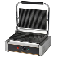 220V/2200W Non-stick Commercial Single Plate Steak Sandwich Toaster Machine Electric Griddle Grill Electric Contact Grill