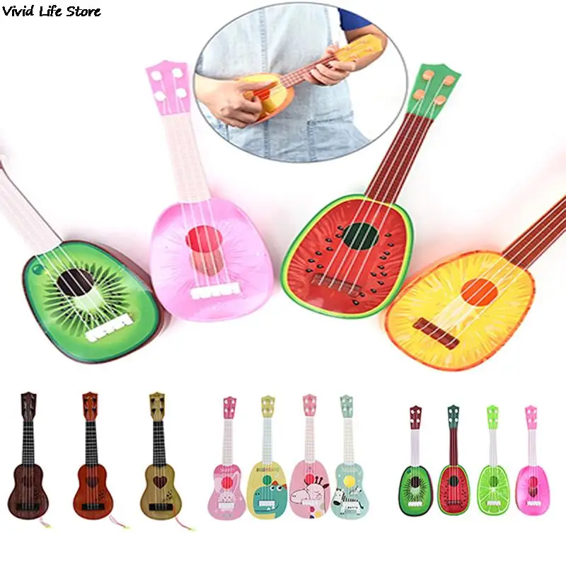 

4 String Guitar Fruit Style Ukulele Musical Instrument For Children Kids Gift Toy