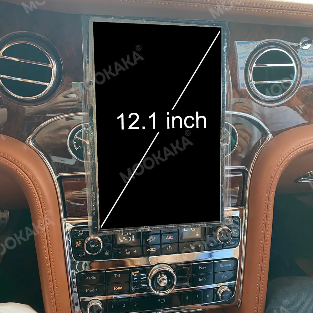 6G+128GB For Bentley Mulsanne 2012 2013 -2019  Radio Android10.0 Tesla Style Screen Car Multimedia Player GPS Navigation Carplay