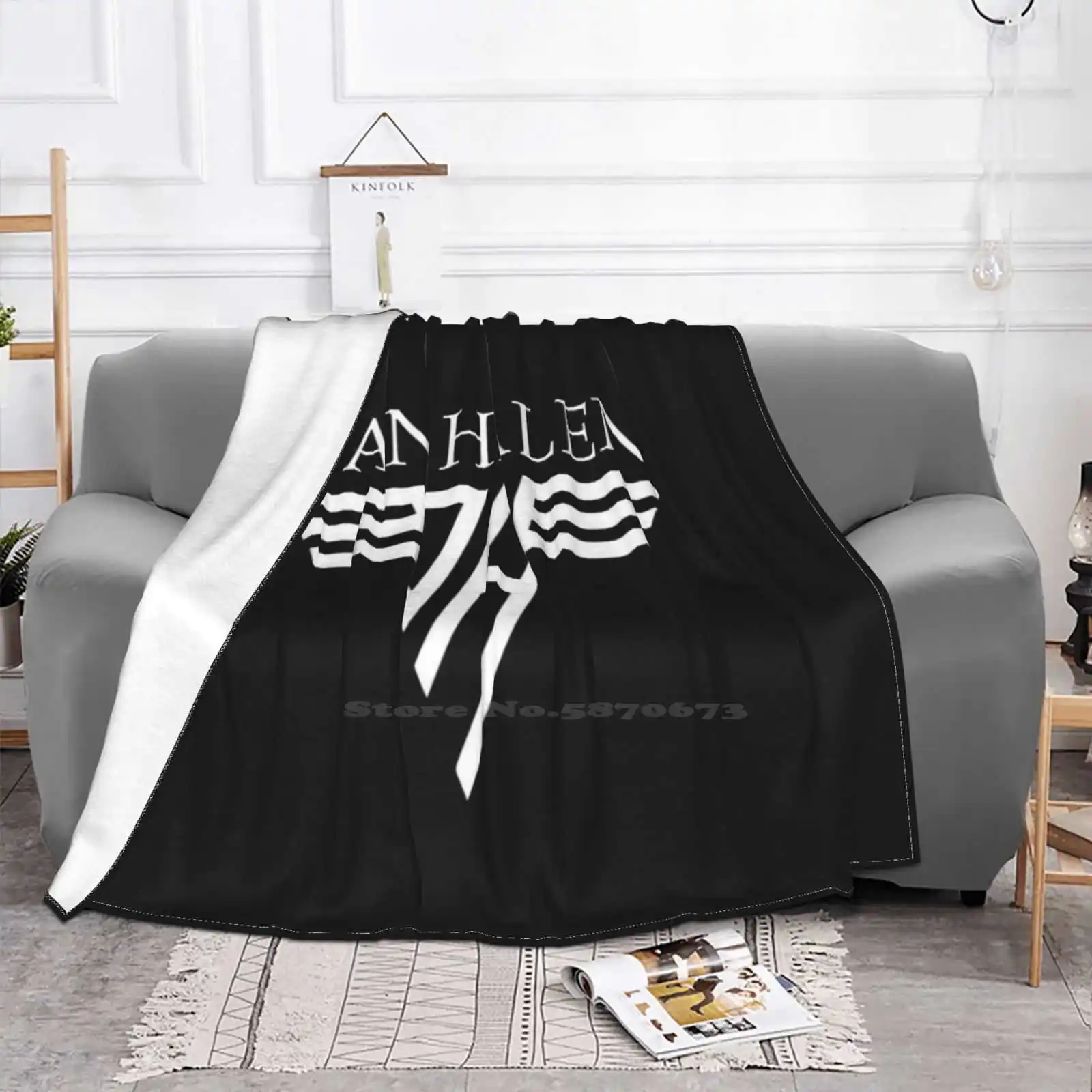 Best Selling Room Household Flannel Blanket Classic Edward Vanhalen Music Halen Van Metal Guitar Vintage Roll Hard Retro 80