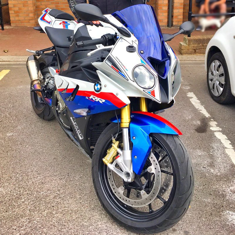Windscreen For BMW S1000RR HP4 HP-4 S 1000 RR 2009 2010 2011 2012 2013 2014 Wind Screen Deflectors Windshield Blue Smoke Iridium