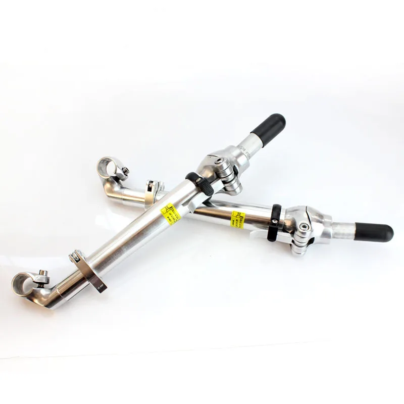 Folding Bike Stem 25.4mm 22.2mm/25.4mm Telescopic Double Direction Adjustment Head Tube BMX Electric Bicycle Stem Parts